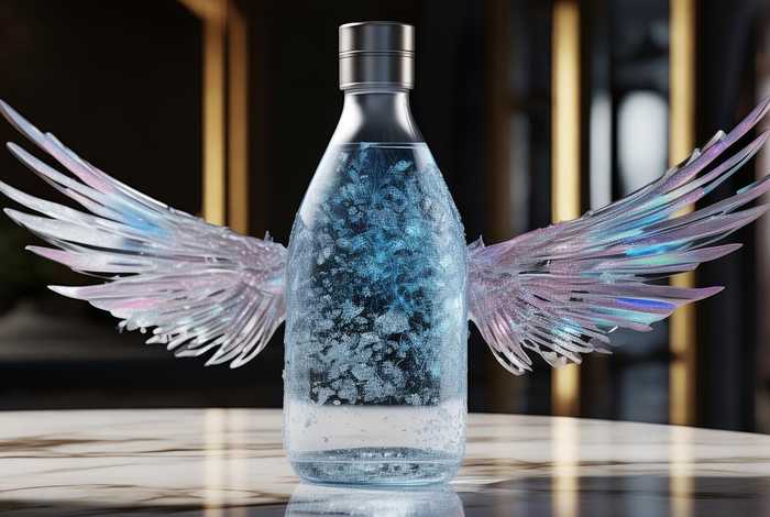 3000元一瓶带翅膀的矿泉水图片（3000元一瓶带翅膀的矿泉水图片真实）