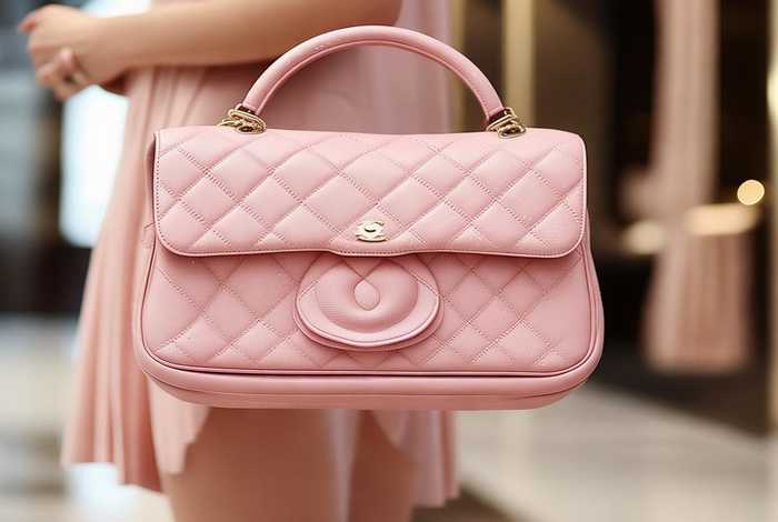 chanel粉色手提小包 - chanel粉色包包