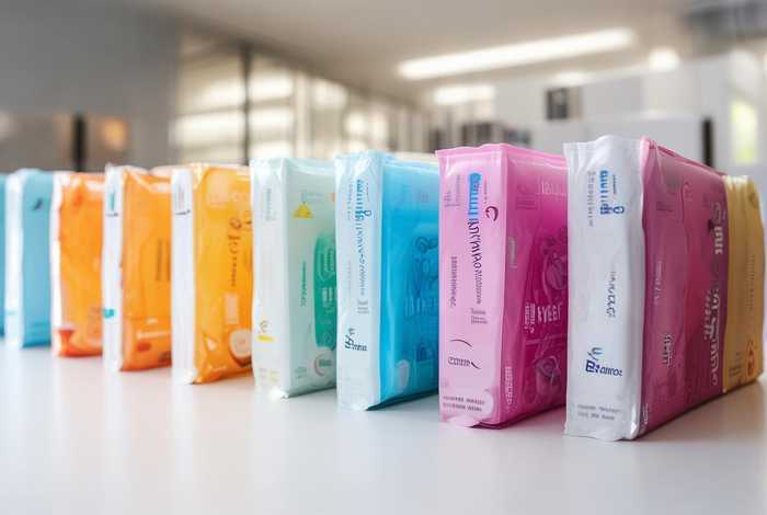 各种品牌的卫生巾；各种品牌卫生巾的特点