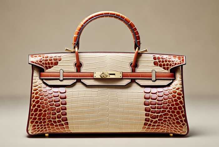爱马仕钻扣鳄鱼女包 - 爱马仕鳄鱼皮钻扣包