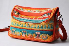 钩针休闲大气斜挎包包图解大全；钩针编织斜挎包包图解