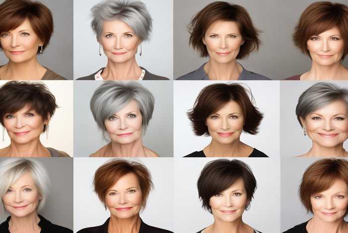 50岁女士短发发型图片大全，50岁女士短发发型图片大全集