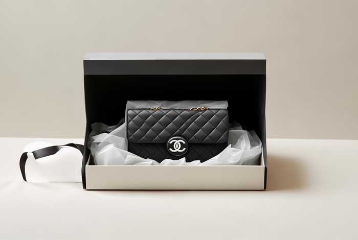 chanel购物袋手提包，chanel购物袋包装图