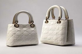 迪奥戴妃包小号和中号上身对比，迪奥戴妃包中号上身图