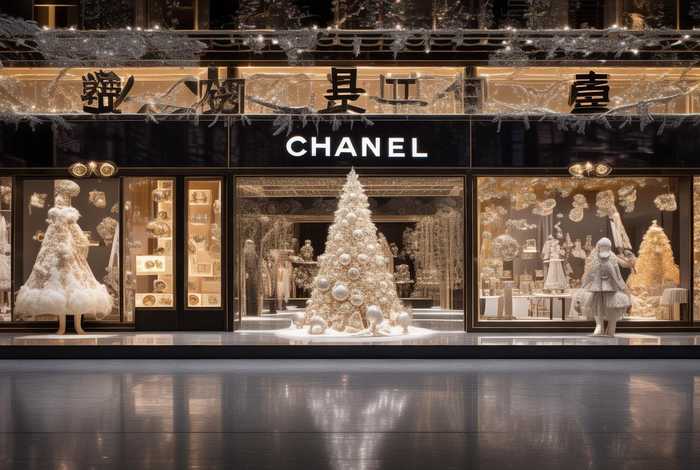 chanel中国圣诞门店，chanel圣诞日历