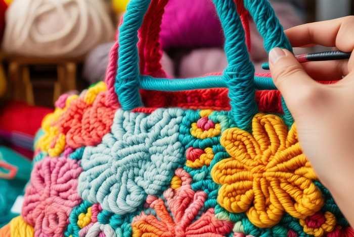 钩针钩包包的花型，钩针编织包包的花样视频