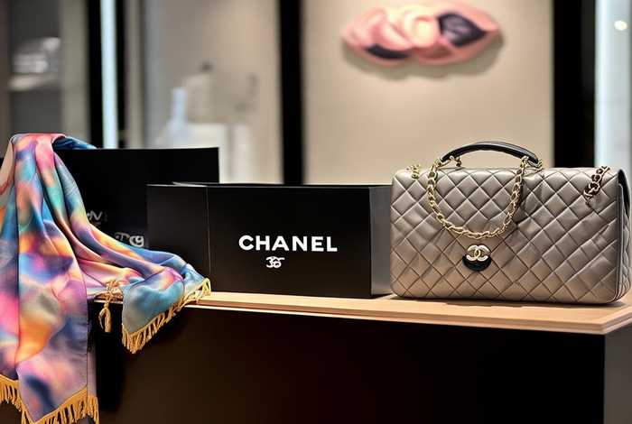 chanel专柜赠品围巾，chanel赠品包和专柜包的区别