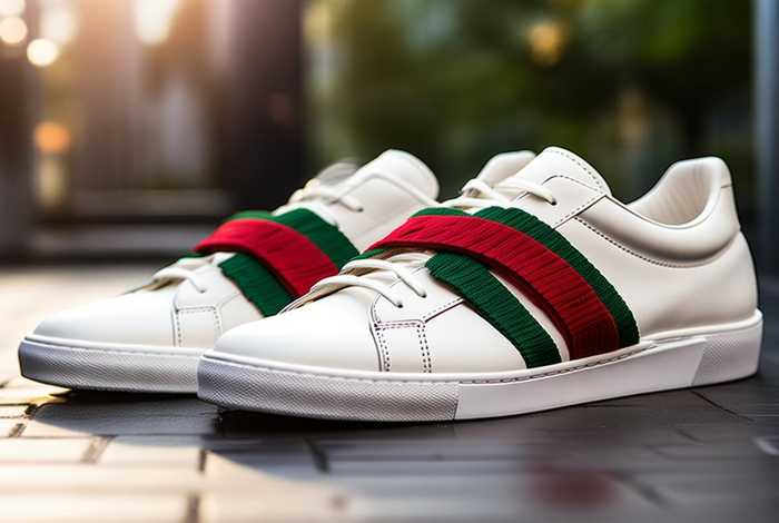gucci古驰官网鞋子，gucci古驰官网鞋子男白 休闲鞋红绿织带