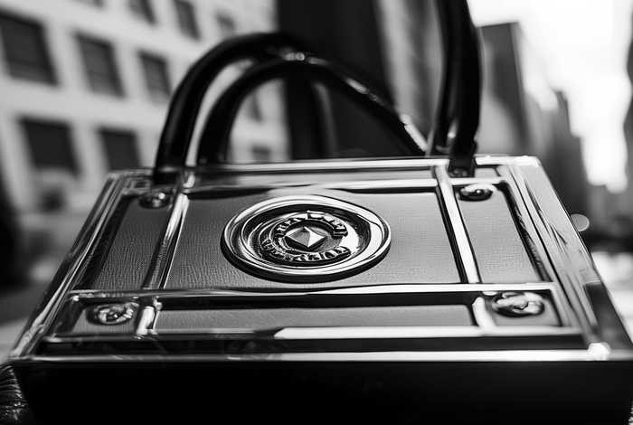 包包品牌商标 一个满方形的标志,一个空框框住、包包的标志是一个圆圈