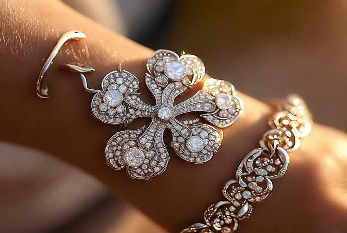 梵克雅宝四叶草手链，梵克雅宝四叶草手链图片