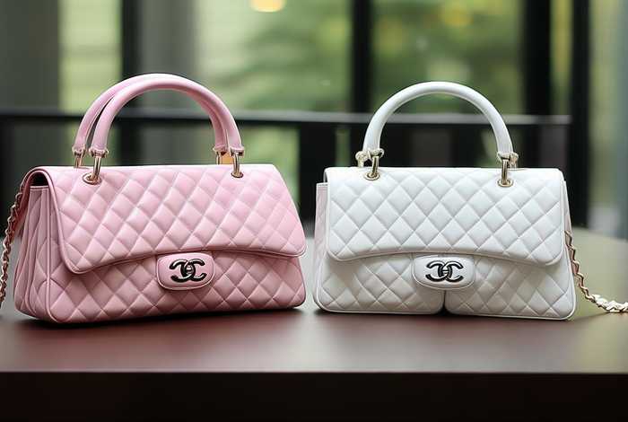 chanel cf mini粉色 chanel cf mini白色