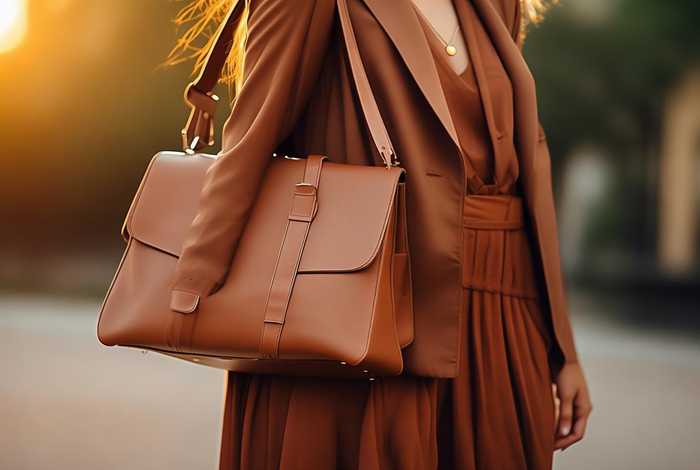 单肩棕色小皮包（棕色单肩包配什么衣服）