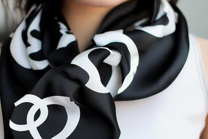 Chanel字母围巾，chanel字母围巾