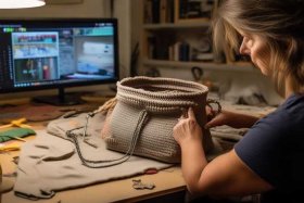 钩女士斜挎小包包教程（女士斜挎包钩法视频教程）