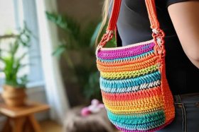 钩针包包斜挎 - 钩针编织斜挎包包教程