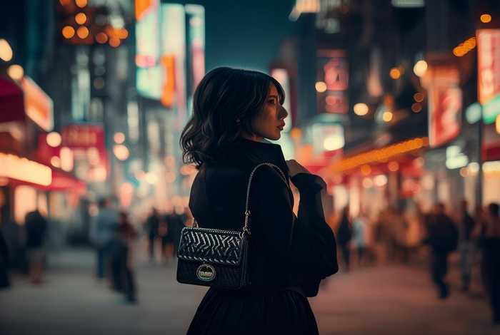 chanel流浪包上身图（chanel流浪包背法图片）