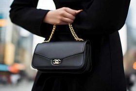 Chanel mini cf 黑金（chanel香奈儿新款cf mini黑金链条单肩斜挎女包）