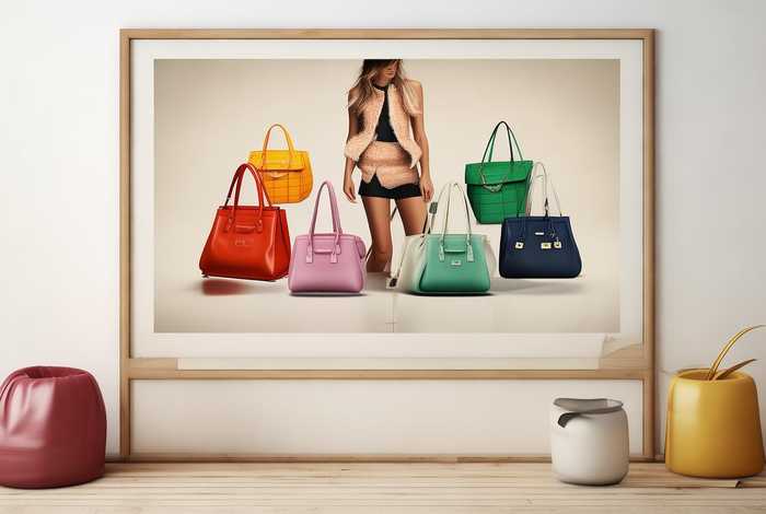 包包女模特，女包模特海报