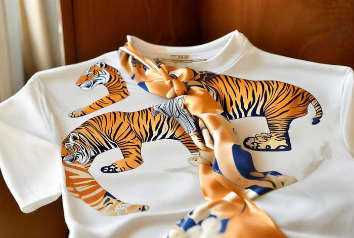 爱马仕三只虎短袖t恤 爱马仕两只老虎丝巾