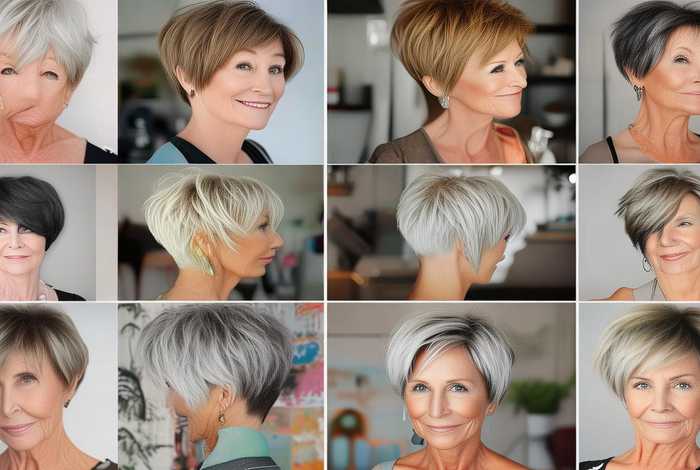 50岁女士短发发型图片大全，50岁女士短发发型图片大全集