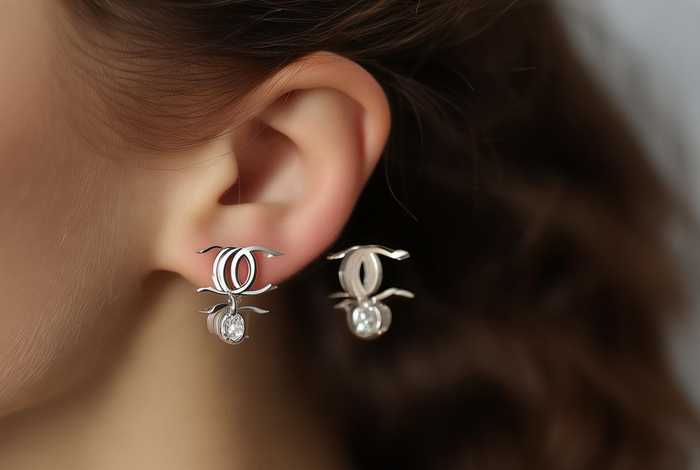 chanel香奈儿耳钉；香奈儿耳钉经典款