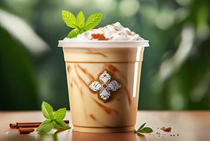 logo像一朵四瓣花的牌子奶茶，logo像一朵四瓣花的牌子奶茶叫什么