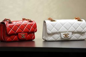 chanel cf mini红色（chanel cf mini白色）