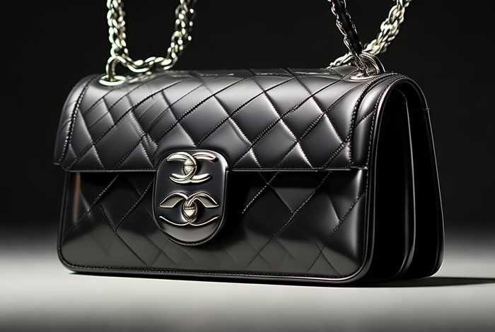 chanel 22 bag黑银；Chanel22bag黑银手袋