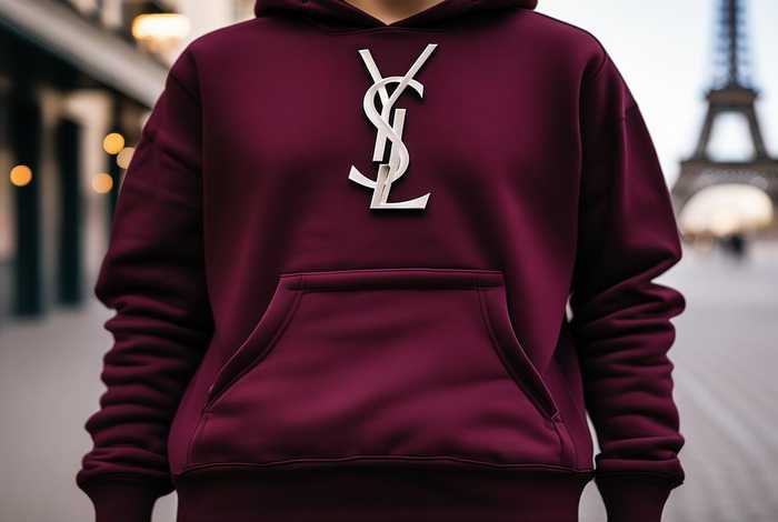 ysl卫衣连帽，ysl法国限定卫衣