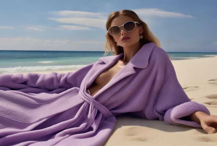 chanel2020，Chanel2020早春度假系列紫色毛巾外套价格