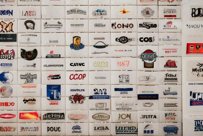 服装商标展示图；服装商标展示图案