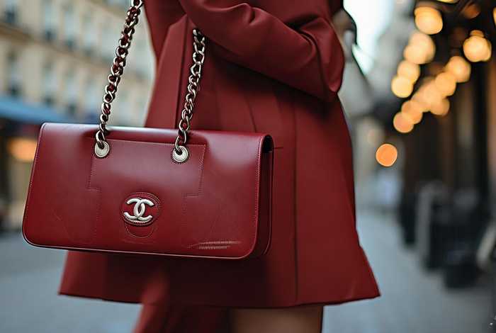 chanel红棕色大包包，香奈儿棕色毛绒包