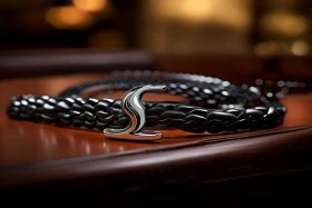 爱马仕马蹄扣手链 - 爱马仕马蹄扣手链黑色