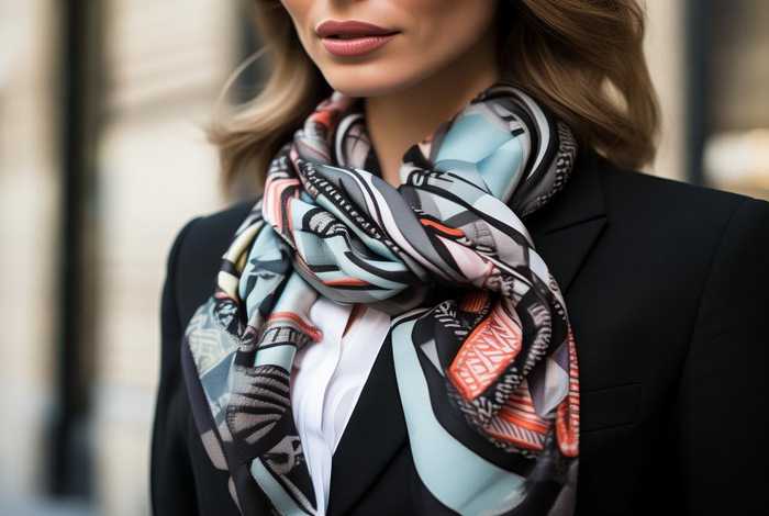 chanel包搭丝巾（chanel丝巾真假辨别）