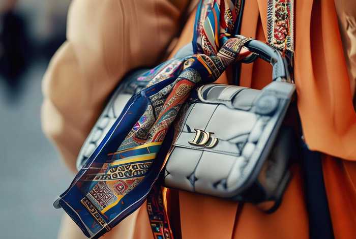 迪奥包包丝巾系法；迪奥包包丝巾系法教学视频