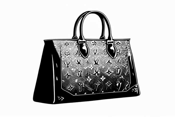 lv包包图片简笔画 - lv包的简笔画