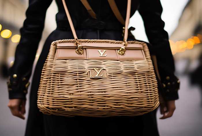 lv现在最火的包包其中菜蓝子背法带子怎么系（lv菜篮子里面的小包怎么装）