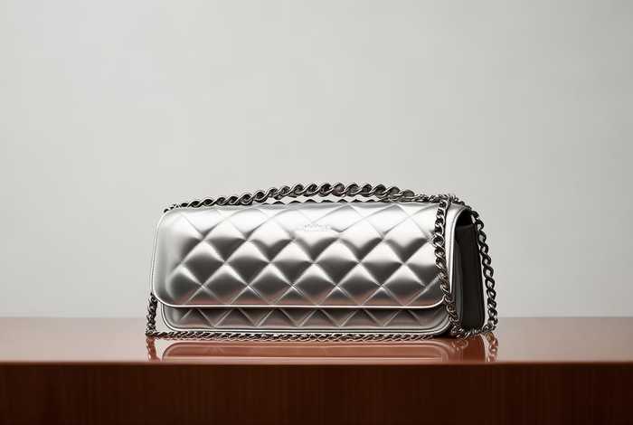 Chanel22bag银色，chanel22bag银色