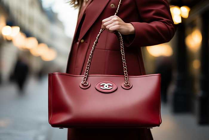 chanel红棕色大包包，香奈儿棕色毛绒包