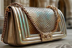 官网香奈儿蟒蛇皮包包，香奈儿leboy蟒蛇皮官网