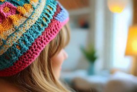 好看的女士钩针帽子，好看的女士钩针帽子视频