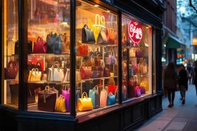 美国街头卖包，美国街头卖包包的店