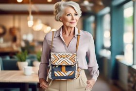 女士帆布斜挎包新款50岁穿 - 女士帆布斜挎包新款50岁穿搭图片