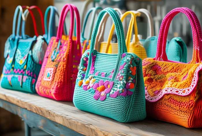 今年最流行的十款包包钩织图解 新年最时尚的钩织包包