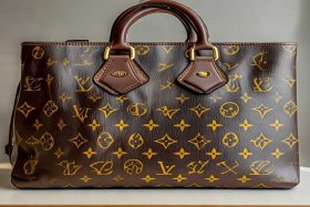 路易威登老花手提包 95新lv(路易威登)老花手提包