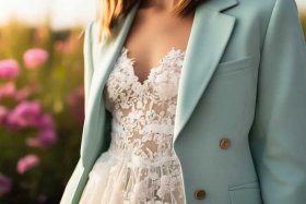 蕾丝连衣裙怎么搭配外套（蕾丝连衣裙怎么搭配外套好看）