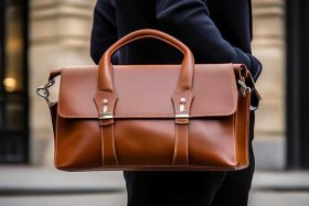 男士头层牛皮休闲小提包，头层牛皮男士商务包