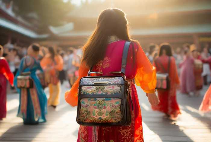 女式手机包斜挎包跳广场舞，手机斜挎包女式手工做法