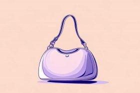女式小型手提包面简笔画、女士手提包简笔画