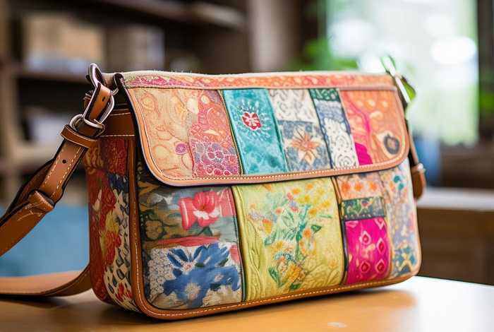 女式包 斜挎包的拼布做法，女士斜挎包的做法